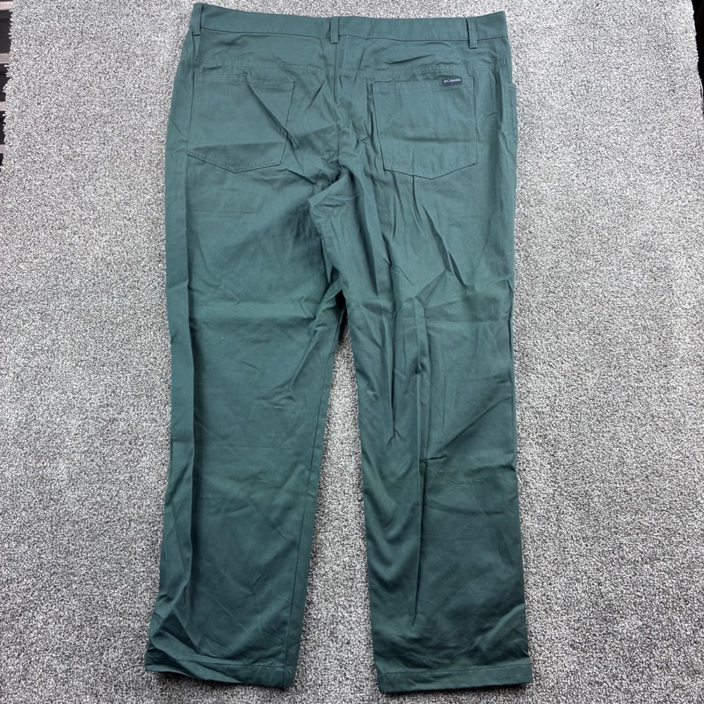 NWT Columbia Brownsmead Pants Mens 44x32 Green Cotton Five Pocket AM1524-379 - Picture 5 of 6
